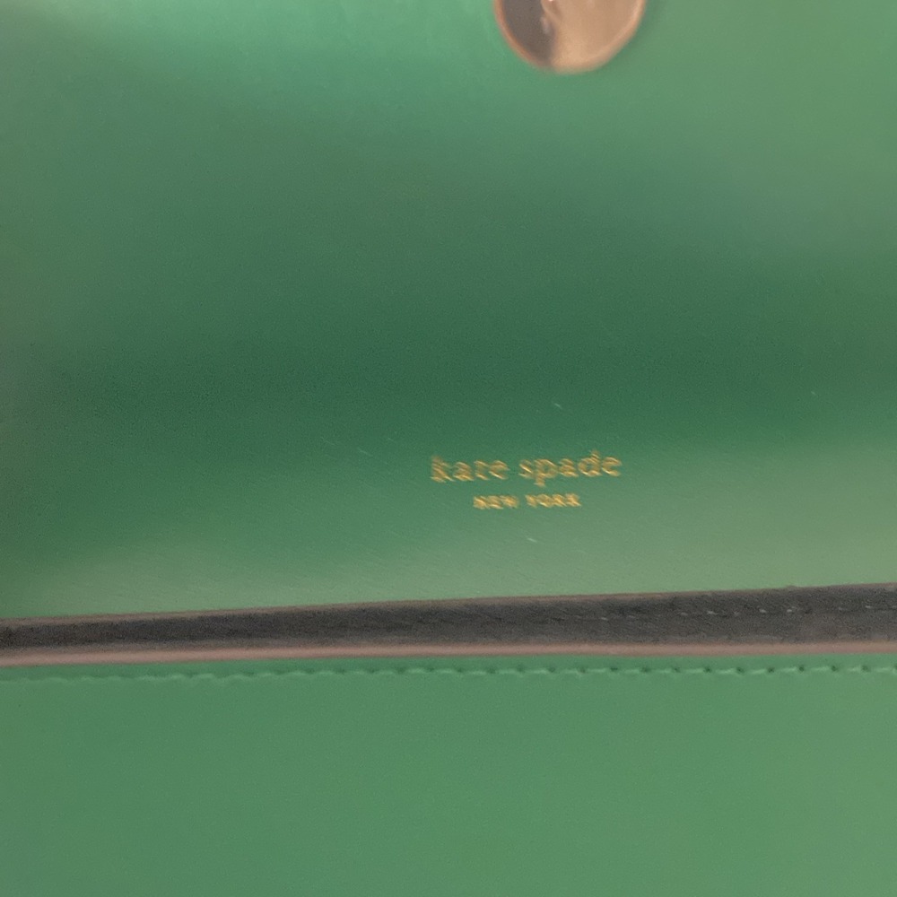 Kate Spade Leather Belt Bag Travel Fanny Pack Size L/XL Green EUC Minimalist - Picture 6 of 9